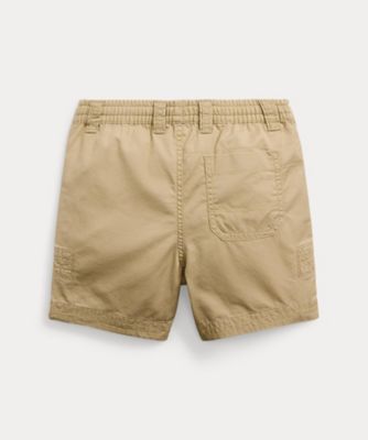 コットン　ツイル　ドローストリング　ショートパンツ