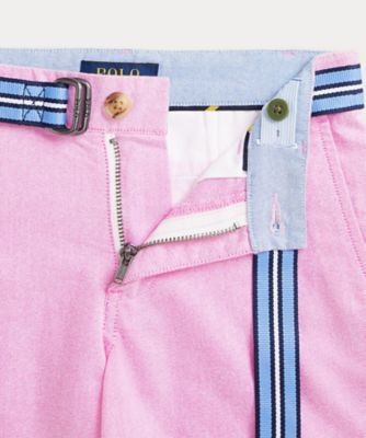 ベルテッド コットン オックスフォード ショートパンツ