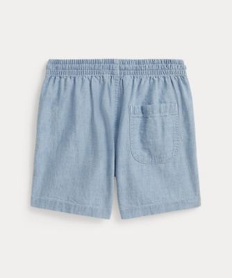 ビッグ フィット コットン シャンブレー ショートパンツ