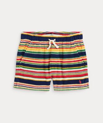 POLO RALPH LAUREN CHILDRENS WEAR /ポロ ラルフ ローレン チルドレンズウェア ストライプド コットン テリー ショートパンツ CWPOSHOBBQ20178