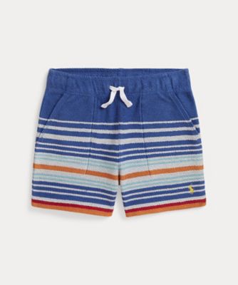 ＜POLO RALPH LAUREN CHILDRENS WEAR ＞ストライプド　コットン　テリー　ショートパンツ　ＣＷＰＯＳＨＯＢＢＱ２０２１０