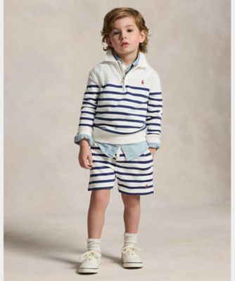 ストライプド フレンチ テリー ショートパンツ