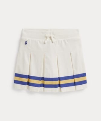 ＜POLO RALPH LAUREN CHILDRENS WEAR ＞プリーテッド　コットン　ジャージー　スコート　ＣＷＰＯＳＨＯＲ７６２００４８