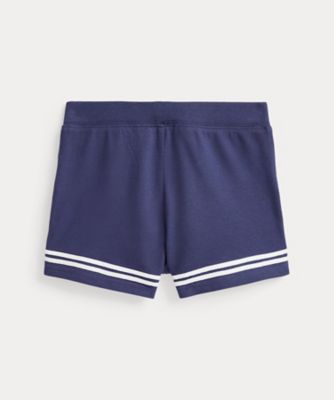 ストライプド ストレッチ メッシュ ショートパンツ