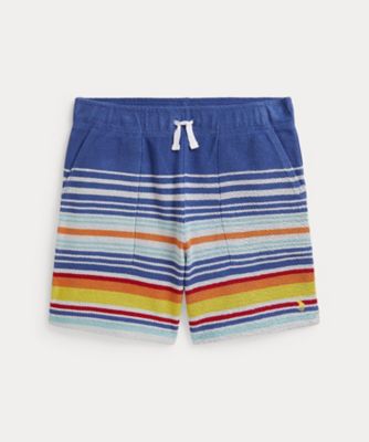 ＜POLO RALPH LAUREN CHILDRENS WEAR ＞ストライプド　コットン　テリー　ショートパンツ　ＣＷＰＯＳＨＯＹＢＱ２０２２５