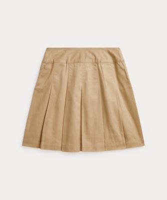 プリーテッド　コットン　ツイル　スカート