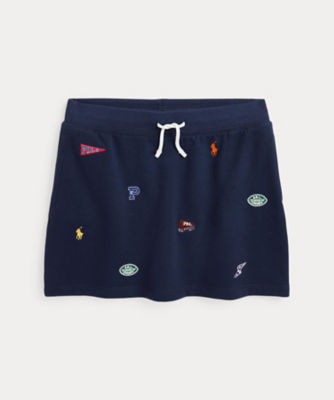 ＜POLO RALPH LAUREN CHILDRENS WEAR ＞エンブロイダリー　モチーフ　フリース　スカート