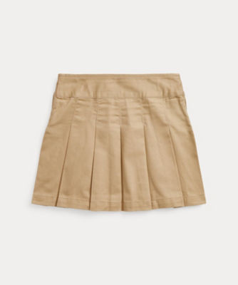 プリーテッド コットン ツイル スカート | POLO RALPH LAUREN