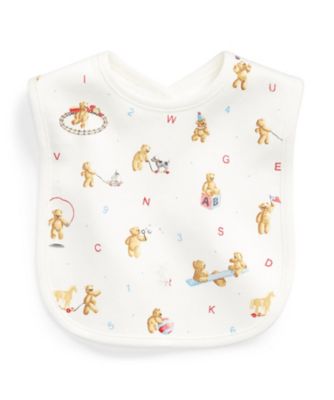 アルファベット　ベア　コットン　ビブ