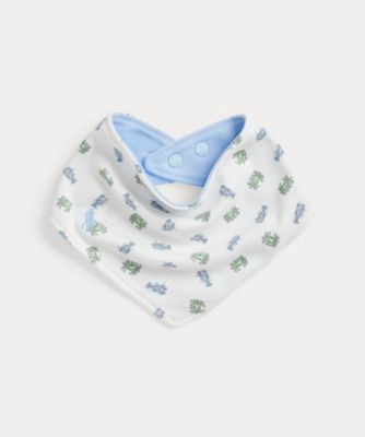 POLO RALPH LAUREN CHILDRENS WEAR /ポロ ラルフ ローレン チルドレンズウェア クラブプリント コットン インターロック ビブ CWPOSMAI9G20078