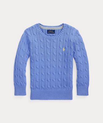 POLO RALPH LAUREN CHILDRENS WEAR /ポロ ラルフ ローレン チルドレンズウェア ケーブルニット コットン セーター CWPOSWEB6820189