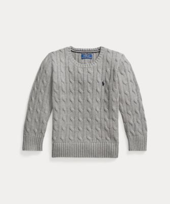 POLO RALPH LAUREN CHILDRENS WEAR /ポロ ラルフ ローレン チルドレンズウェア ケーブルニット コットン セーター CWPOSWEB6820360