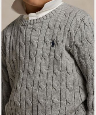 ケーブルニット コットン セーター CWPOSWEB6820360