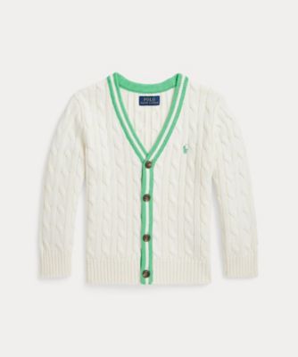 POLO RALPH LAUREN CHILDRENS WEAR /ポロ ラルフ ローレン チルドレンズウェア コットン クリケット カーディガン CWPOSWEB6820614
