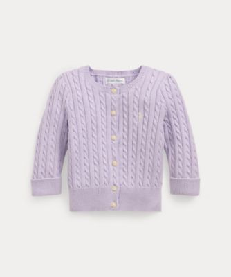 POLO RALPH LAUREN CHILDRENS WEAR /ポロ ラルフ ローレン チルドレンズウェア ミニケーブル コットン カーディガン CWPOSWEF6820197