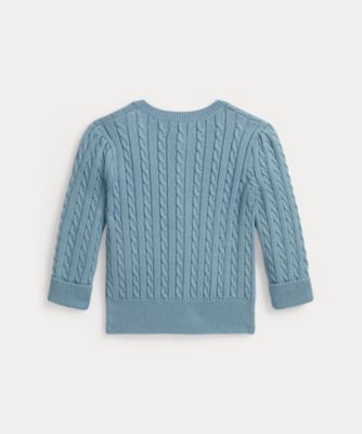 Polo ベア ミニケーブル コットン カーディガン