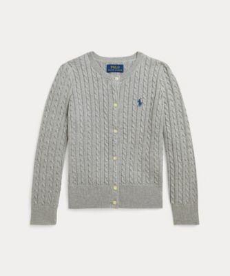 ＜POLO RALPH LAUREN CHILDRENS WEAR ＞ミニ　ケーブル　コットン　カーディガン　ＣＷＰＯＳＷＥＧ６８２０４６６