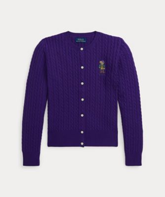 ＜POLO RALPH LAUREN CHILDRENS WEAR ＞Ｐｏｌｏ　ベア　ミニケーブル　コットン　カーディガン