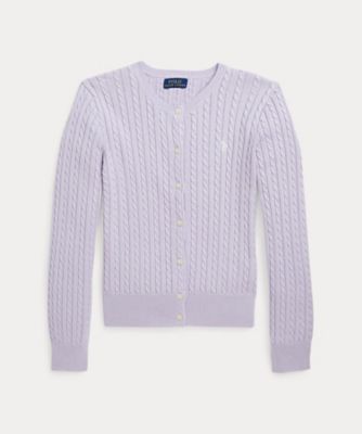 ＜POLO RALPH LAUREN CHILDRENS WEAR ＞ミニケーブル　コットン　カーディガン　ＣＷＰＯＳＷＥＧ６８２０５０１