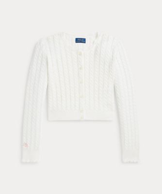 ＜POLO RALPH LAUREN CHILDRENS WEAR ＞ポインテールニット　コットン　カーディガン　ＣＷＰＯＳＷＥＧ６８２０５２６
