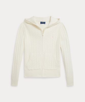 ＜POLO RALPH LAUREN CHILDRENS WEAR ＞ミニケーブル　コットン　フルジップ　フーディ　ＣＷＰＯＳＷＥＧ６８２０６０３