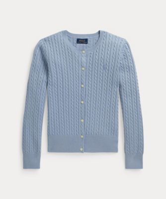 ＜POLO RALPH LAUREN CHILDRENS WEAR ＞ミニケーブル　コットン　カーディガン　ＣＷＰＯＳＷＥＧ６８２０６１９