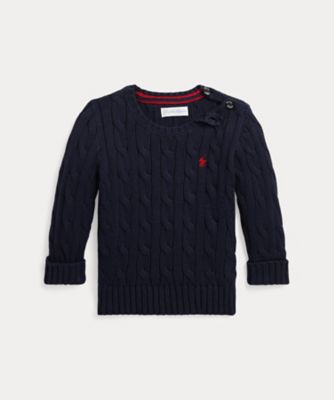 POLO RALPH LAUREN CHILDRENS WEAR /ポロ ラルフ ローレン チルドレンズウェア ケーブルニット コットン セーター CWPOSWEI6820236