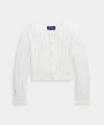 ＜POLO RALPH LAUREN CHILDRENS WEAR ＞ポインテールニット　コットン　カーディガン