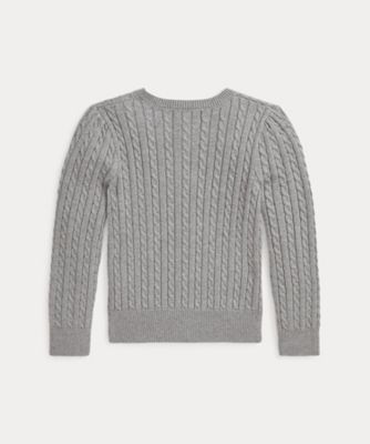 Polo Ralph Lauren ミニ ケーブル コットン カーディガン POLO RALPH LAUREN（ポロ・ラルフローレン） ポロ ラルフローレン ミニ