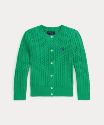 ＜POLO RALPH LAUREN CHILDRENS WEAR ＞ミニ　ケーブル　コットン　カーディガン