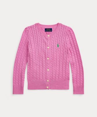 ＜POLO RALPH LAUREN CHILDRENS WEAR ＞ミニケーブル　コットン　カーディガン　ＣＷＰＯＳＷＥＲ６８２０５１９
