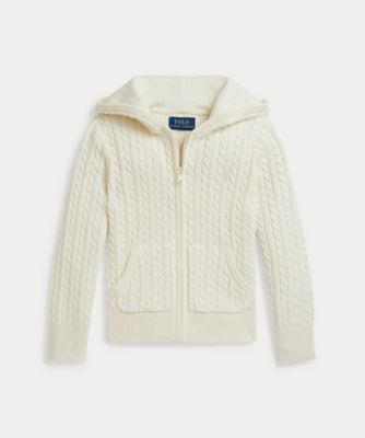 ＜POLO RALPH LAUREN CHILDRENS WEAR ＞ミニケーブル　コットン　フルジップ　フーディ　ＣＷＰＯＳＷＥＲ６８２０５７９