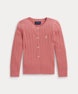 ＜POLO RALPH LAUREN CHILDRENS WEAR ＞ミニケーブル　コットン　カーディガン　ＣＷＰＯＳＷＥＲ６８２０６０３