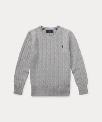POLO RALPH LAUREN CHILDRENS WEAR /ポロ ラルフ ローレン チルドレンズウェア ケーブルニット　コットン　セーター　ＣＷＰＯＳＷＥＹ６８２０３３４
