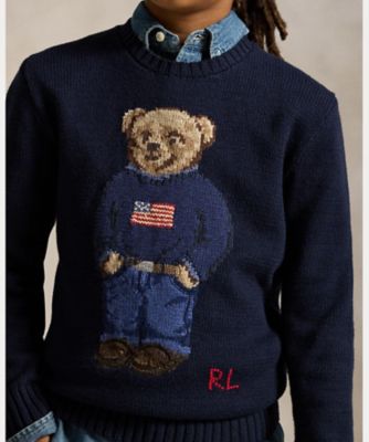 新品タグ付き　POLO RALPH LAUREN ポロベアコットンセーター Polo ベア コットン セーター CWPOSWEY6820563