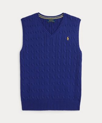 ラルフローレン　ニットベスト ラルフ ローレン（RALPH LAUREN）（メンズ）ビッグ フィット