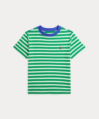 洗濯機可能〉刺繍 デザイン ボーダー リンガー TEE（Tシャツ