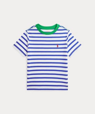 POLO RALPH LAUREN CHILDRENS WEAR /ポロ ラルフ ローレン チルドレンズウェア ストライプド コットン ジャージー リンガー Tシャツ CWPOTSHB8021002