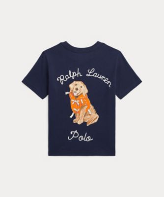 POLO RALPH LAUREN CHILDRENS WEAR /ポロ ラルフ ローレン チルドレンズウェア ドッグプリント　コットン　ジャージー　ポケット　Ｔシャツ　ＣＷＰＯＴＳＨＢ８０２１０５３