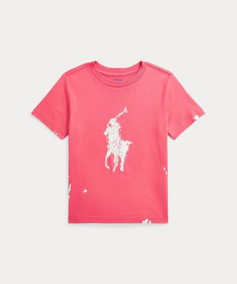 POLO RALPH LAUREN CHILDRENS WEAR /ポロ ラルフ ローレン チルドレンズウェア Big Pony ペイントスプラッタープリント コットン Tシャツ CWPOTSHB8021063