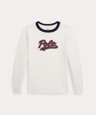 ロゴ コットン ロングスリーブ Tシャツ
