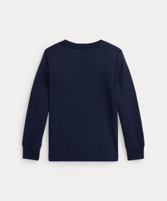レア新品　　ポロラルフローレン　ポロベアコットン長袖Tシャツ　レディースMサイズ POLO RALPH LAUREN ラルフローレン ガールズ ポロベアー 長袖T