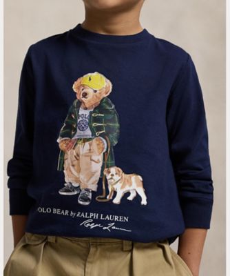 Polo ベア コットン ロングスリーブ Tシャツ