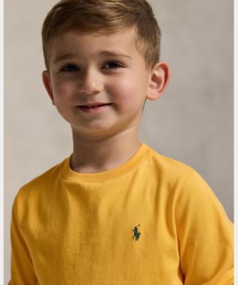 コットン ジャージー ロングスリーブ Tシャツ