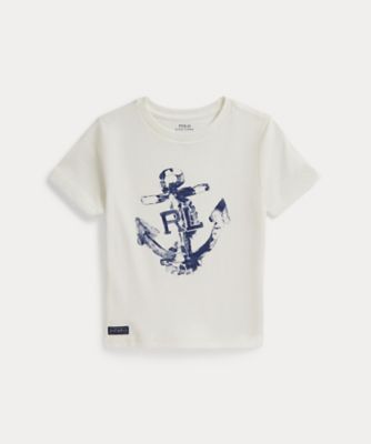 ＜POLO RALPH LAUREN CHILDRENS WEAR ＞アンカープリント　コットン　ジャージー　Ｔシャツ　ＣＷＰＯＴＳＨＢ８０２１２４１