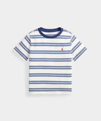 ＜POLO RALPH LAUREN CHILDRENS WEAR ＞ストライプド　コットン　ジャージー　Ｔシャツ　ＣＷＰＯＴＳＨＢ８０２１２７４