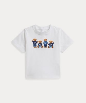 Polo ベア ロゴ コットン ジャージー Tシャツ