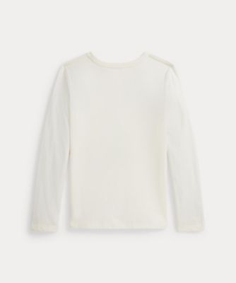 Polo ベア コットン ジャージー ロングスリーブ Tシャツ