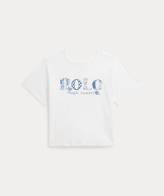 ＜POLO RALPH LAUREN CHILDRENS WEAR ＞ロゴ　コットン　ジャージー　ボクシー　Ｔシャツ　ＣＷＰＯＴＳＨＧ８０２０５４３