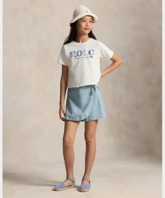 ロゴ コットン ジャージー ボクシー Tシャツ